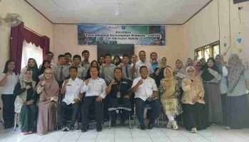 PT Timah Berikan Pelatihan Membatik Eco Print Bersama SLB Mentok