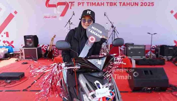 Dipa Putri Bawa Pulang Hadiah Motor di Pekan Sehat HUT ke-49 PT Timah di Belinyu