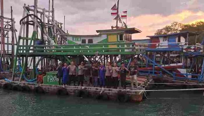 PT Timah Tbk Bersama Polres Bangka Barat Amankan Delapan PIP Tower 