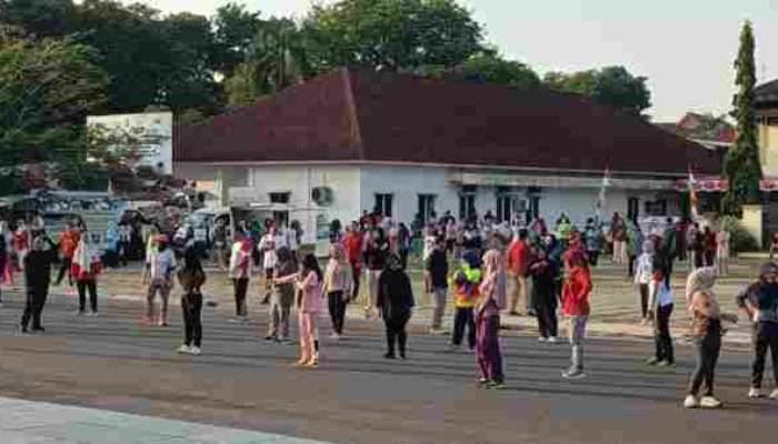 Pemkot Pangkalpinang Gelar Senam Kolaboratif