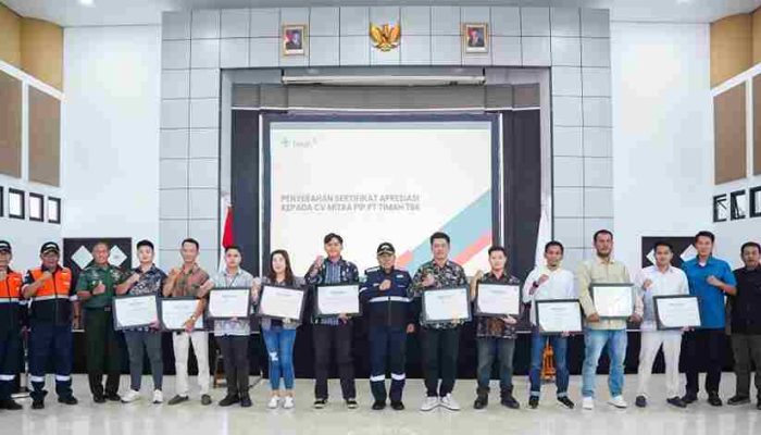 PT Timah Berikan Penghargaan kepada Mitra Usaha Terbaik