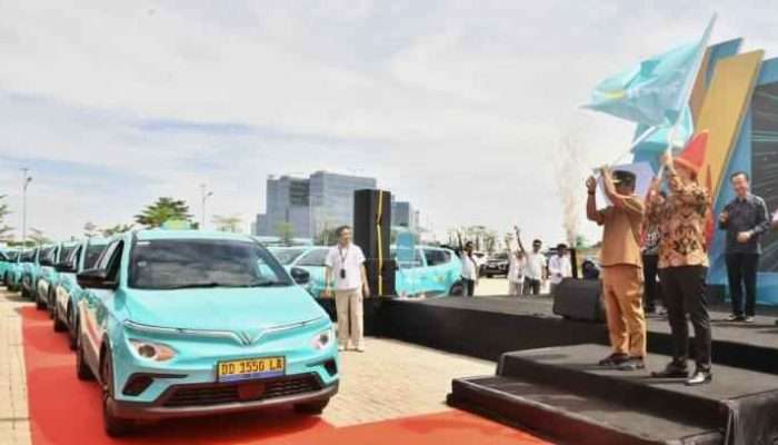 Mobil Listrik Vietnam Masuk Sulsel dan Jadi Armada Taksi di Kota Makassar