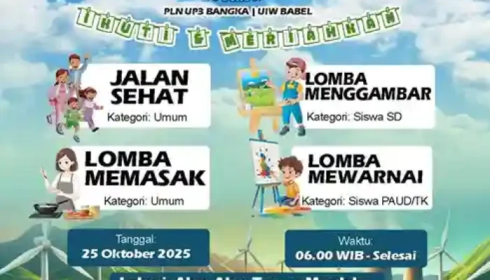 PLN IUW Babel Gelar Jalan Sehat Berhadiah Sepeda Motor Listrik