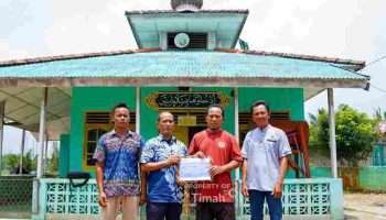 PT Timah Tbk Bantu Pembangunan Rumah Ibadah di Pemali