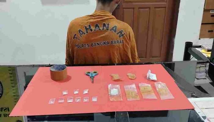 Remaja Belia di Mentok Ditangkap Simpan 3,73 Gram Narkoba