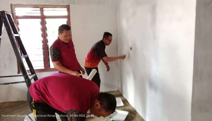 Polresta Pangkalpinang Ubah Rumah Tidak Layak Huni jadi Rumah Idaman