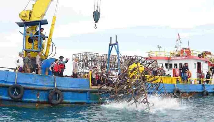 PT TIMAH Tbk dan Ditlantas Polda Babel Sulap Knalpot Ilegal jadi Rumpon