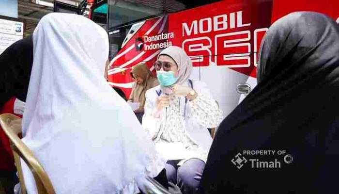 Mobil Sehat PT Timah Tbk Berikan Layanan Kesehatan Gratis di Desa Cambai 