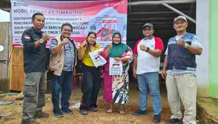 PT Timah Tbk Berikan Pelayanan Kesehatan Gratis Bagi Korban Banjir Rob di Belitung Timur