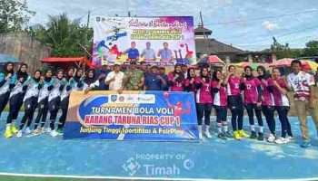 PT Timah Tbk Dukung Turnamen Voli Antar Desa di Bangka Selatan