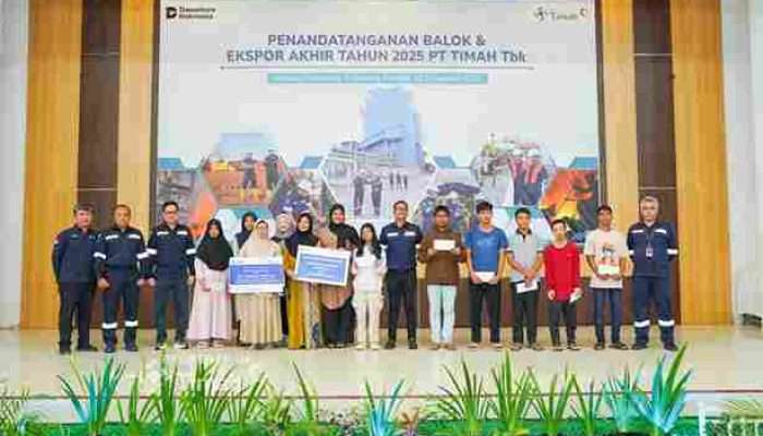 PT Timah Tbk Bantu Fasilitas Belajar TPA Bunayya di Desa Belo Laut