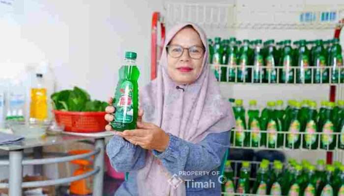 PT Timah Tbk Dorong Usaha Sabun Cuci Piring Bunda Fresh Naik Kelas