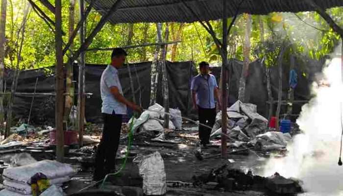 Polisi Amankan Balok Timah Ilegal di Gudang Milik Warga Batu Rusa