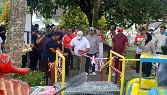 Dirut PT TIMAH Tbk Resmikan Taman Bermain Tins Green Garden Foresttree