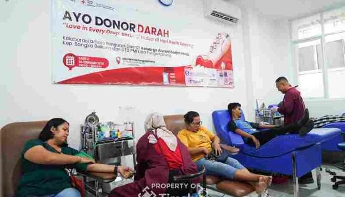 PT TIMAH Tbk Dukung Donor Darah Kagama Babel, Bantu Jaga Stok Darah Jelang Ramadan