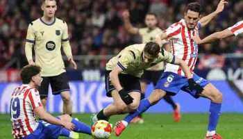Leg I Semifinal Copa del Rey: Atletico Lumat Barcelona 4-0