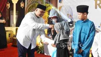 PT Timah Berbagi Kebahagiaan Ramadan Bersama Anak Yatim di Kundur