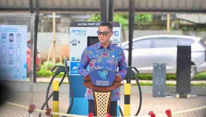 Kolaborasi PLN dan Kementerian Perdagangan Hadirkan SPKLU Ultra Fast Charging
