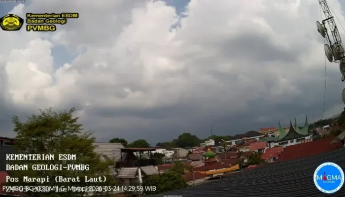 Gunung Marapi Kembali Erupsi, Terpantau 26 Detik