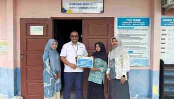PT TIMAH Dukung Inovasi dan Penelitian Pelajar SMP N 1 Simpang Pesak Olah Gedebong Pisang Jadi Sambalingkung
