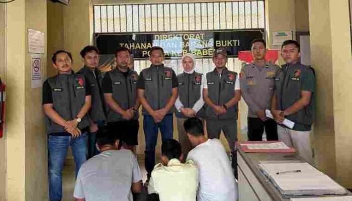 Ditreskrimum Polda Babel Amankan Tiga Penganiaya Wartawan di Gudang PT PMM
