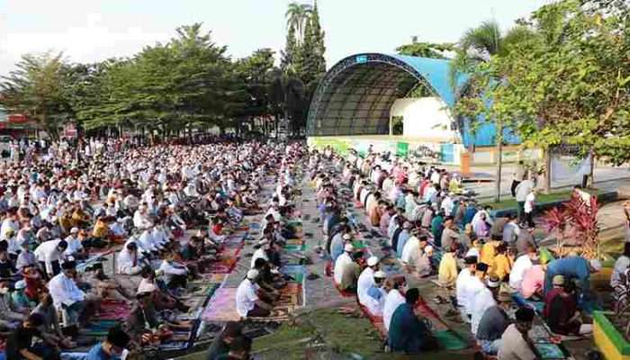 Pemko Pangkalpinang Matangkan Persiapan Salat Idul Fitri 1447 H di Alun alun Taman Merdeka