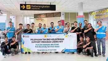 Akselerasi Pemerataan Akses Listrik Nasional, PLN Babel Terjunkan 10 Personel BKO ke Pelosok NTT