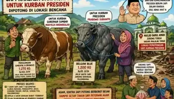 Sapi Jumbo Peternak Agam, Jadi Hewan Qurban Bantuan Presiden Prabowo