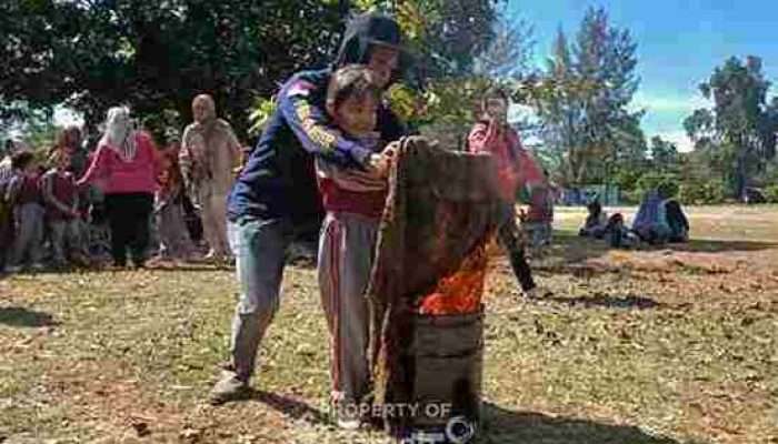 PT TIMAH Perkenalkan Cara Atasi Kebakaran pada Siswa Taman Kanak-kanak Stannia