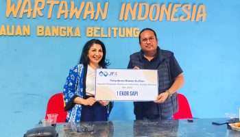 PWI Babel Terima Sapi Qurban dari JFX