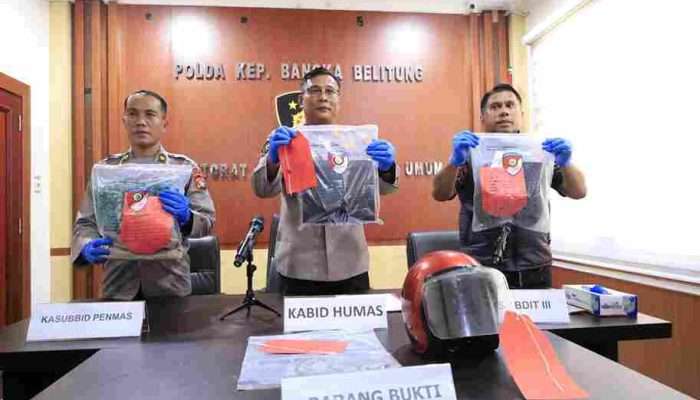 Polda Babel Resmi Tetapkan AS Sebagai Tersangka Kasus Pembakaran Kantor Dishub Babel