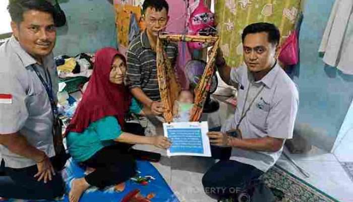 PT Timah Bantu Ringankan Beban Keluarga Habibi Melawan Hirschsprung