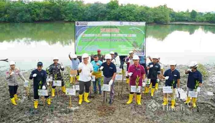 Bersama Pemkab Bangka, PT TIMAH Tanam Pohon di Kolong AKHLAK Air Kantung