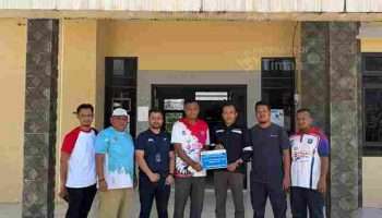 PT TIMAH Dukung Turnamen Voli dan Jalan Santai Meriahkan HUT Desa Permis