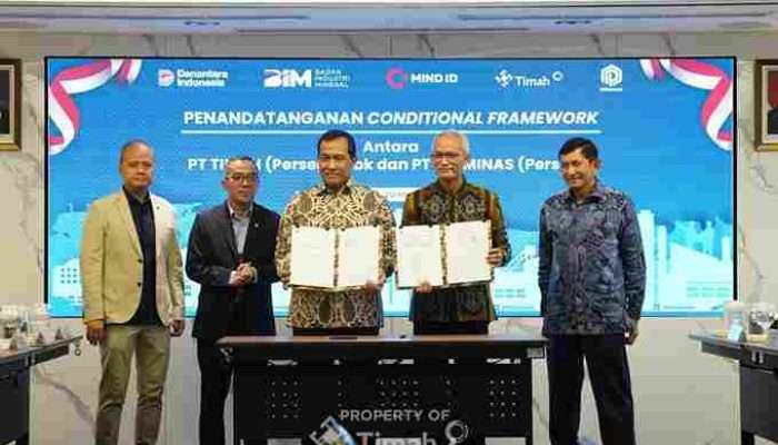 PT TIMAH dan PT Perusahaan Mineral Nasional Teken Perjanjian Perkuat Sinergi Strategis