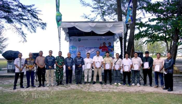 PT TIMAH Hijaukan Pantai Lalang, Cegah Abrasi di Hari Lingkungan Hidup Sedunia