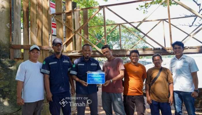 Nelayan Batu Kodok Sumringah, PT TIMAH Bangun Jalan Setapak 100 Meter Permudah Akses ke Perahu