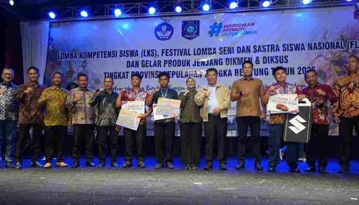 Gubernur Babel Hidayat Arsani Tutup LKS dan FLS3N 2026