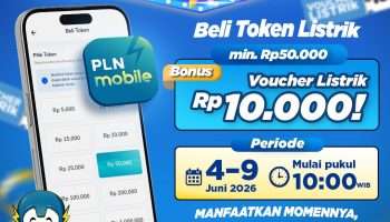 Beli Token Listrik di PLN Mobile, Nikmati Kesempatan Meraih Voucher Listrik