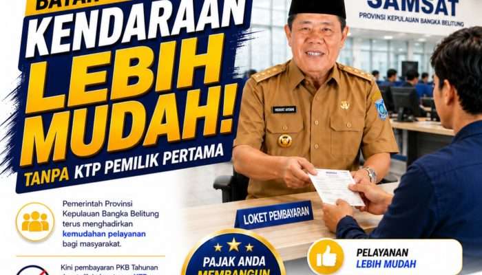 Gubernur Babel Permudah Warga Bayar Pajak Kendaraan Bermotor