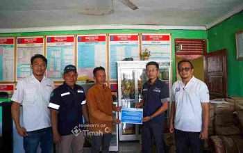 PT TIMAH Bangun Pos Keamanan Lingkungan, Memperkuat Keamanan dan Persatuan Desa Kulur