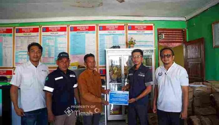 PT TIMAH Bangun Pos Keamanan Lingkungan, Memperkuat Keamanan dan Persatuan Desa Kulur