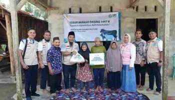 Masyarakat Pedesaan Terima Manfaat Program Tebar Berkah Daging YBM PLN UIW Babel