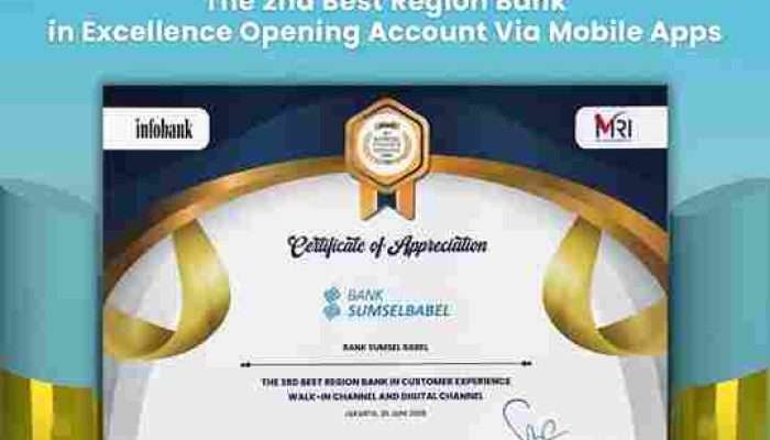 Bank Sumsel Babel Kembali Torehkan Prestasi Nasional, 10 Tahun Pertahankan Platinum Service Excellence