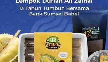 13 Tahun Didukung Bank Sumsel Babel, Kuliner Lempok Durian Ali Zainal Makin Berkembang