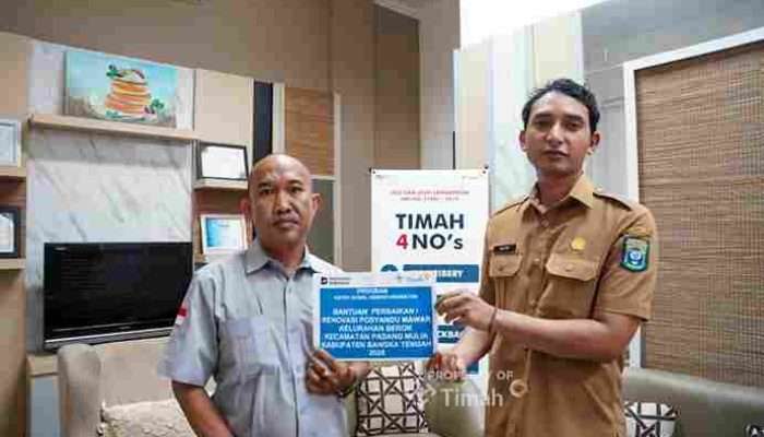 PT TIMAH Mendukung Fasilitas Kesehatan Desa dengan Merenovasi Pos Kesehatan Masyarakat Berok
