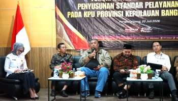 KPU Babel Libatkan Akademisi dan Pers Sempurnakan Standar Pelayanan Publik