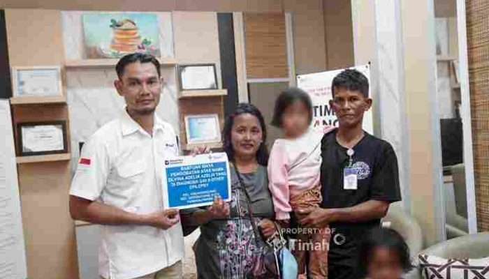 PT TIMAH Berikan Bantuan Medis bagi Balita di Pangkalpinang