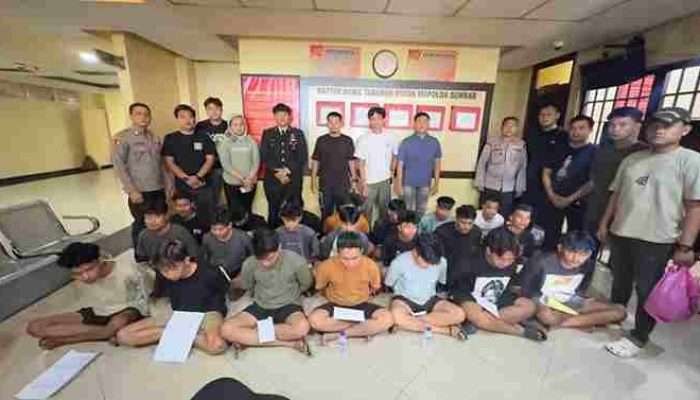 Polda Sumbar Bongkar Jaringan Promotor Judi Online, 21 Orang Diamankan