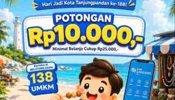 Bank Sumsel Babel Sediakan Bonus bagi Penguna BSB Mobile di Belitung Expo Peringatan HUT ke 188 Kota Tanjungpandan